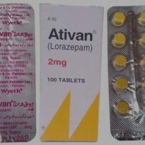 Buy Lorazepam 2mg Ativan online – prescription anxiety relief tablets
